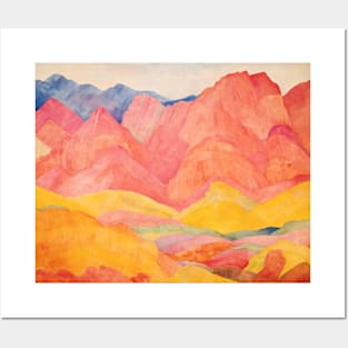 Rainbow Mountains Landscape Nature Posters and Art